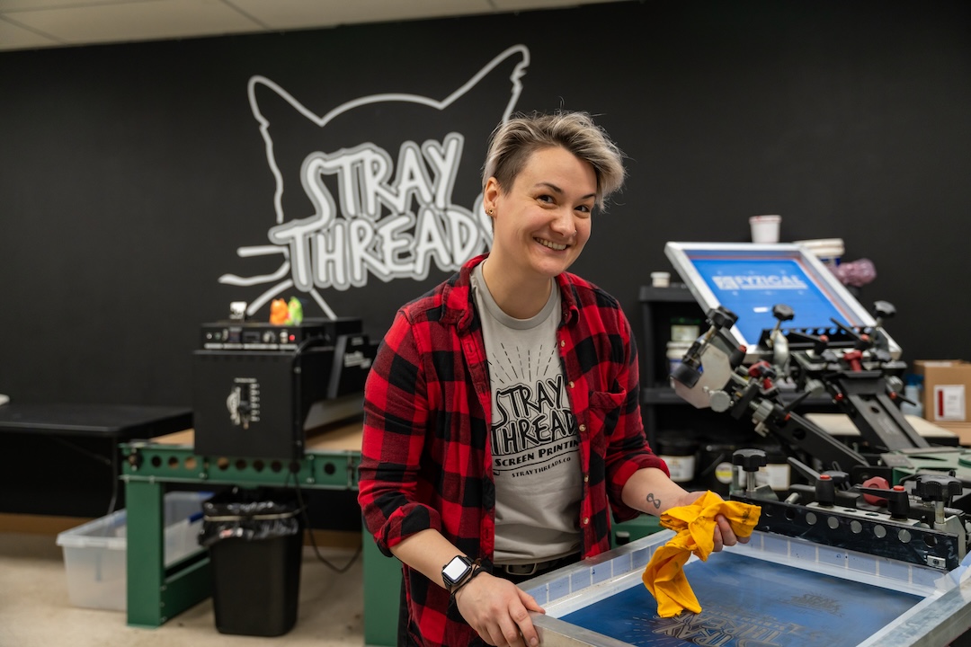 CAN BE Celebrates One Year Anniversary of Stray Threads Screen Printing