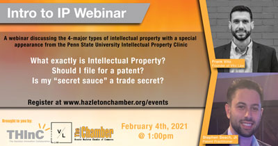 CAN BE partnering to present Intro to Intellectual Property webinar